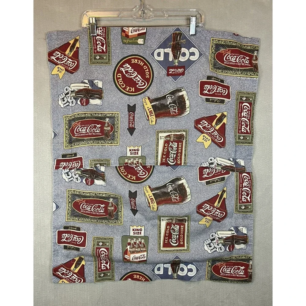 Vintage Coca Cola Coke King Size Pillow Case Sham 30” X 24” Made In‎ Canada